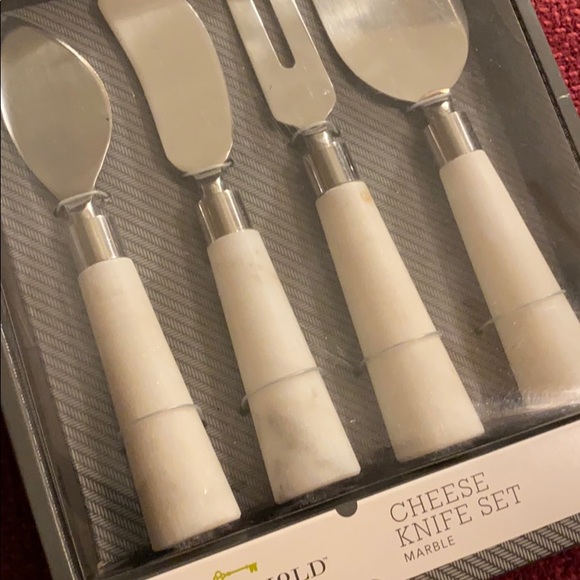 Threshold Kitchen New Threshold Marble 4 Piece Cheese Knife Set